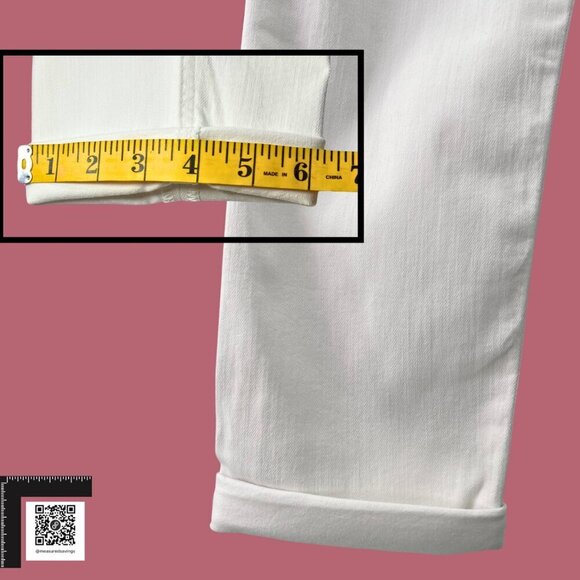 Rag & Bone (29 - NWT] The Dre Boyfriend Skinny Jeans in Aged Bright White - Picture 9 of 13